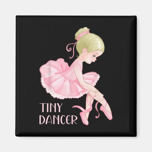 Tiny Dancer Ballerina Girl Ballet Dancing Kinder D Magneet (Voorkant)