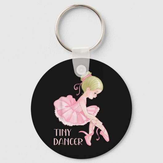 Tiny Dancer Ballerina Girl Ballet Dancing Kinder D Sleutelhanger (Voorkant)