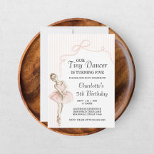 Tiny Dancer Ballerina Roze Meisjes Verjaardag