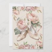 Tiny Dancer Ballet Derde verjaardag Kaart (Achterkant)