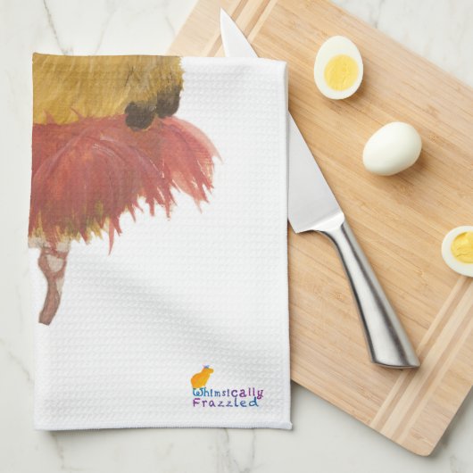 Tiny Dancer Capybara Tea Towel Theedoek (Quarter Fold)