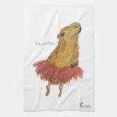 Tiny Dancer Capybara Tea Towel Theedoek (Verticaal)
