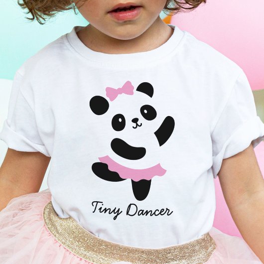 Tiny Dancer Dancing Panda Ballerina T-Shirt