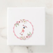 Tiny Dancer | Roze Bloemen Ballet Verjaardagsfeest Bedankjes Labels (In situ)