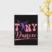 Tiny Dancer Schattigee Dans Kinder Dancing Workout Kaart (Gele Bloem)