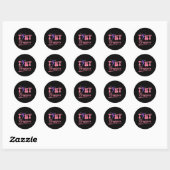 Tiny Dancer Schattigee Dans Kinder Dancing Workout Ronde Sticker (Vel)