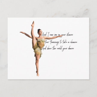 Tiny Dancer Series Green Briefkaart