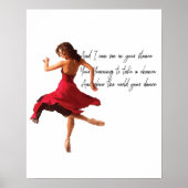 Tiny Dancer Series Red Poster (Voorkant)