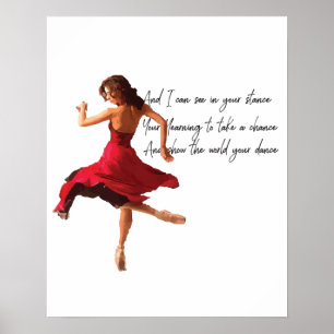 Tiny Dancer Series Red Poster