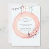 Tiny Dancers Overweging Uitnodigen – Custom Studio Kaart (Achterkant)