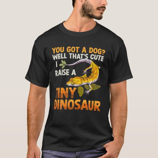 Tiny Dinosaur Cute Lizard Reptile Gecko Lover Kind T-shirt (Voorkant)
