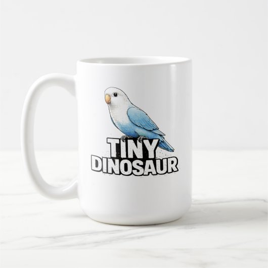 Tiny Dinosaur Lovebird Koffiemok (Links)