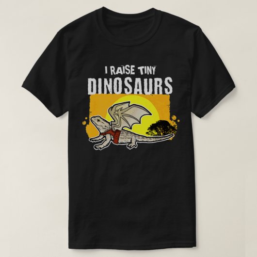 Tiny Dinosaurs opvoeden T-shirt (Design voorkant)