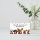 Tiny Dog Grooming Service Visitekaartje (Staand voorkant)