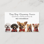 Tiny Dog Grooming Service Visitekaartje (Voorkant)