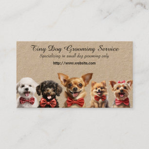 Tiny Dog Grooming Service Visitekaartje