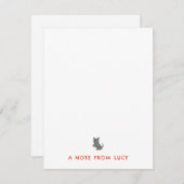 Tiny Dog Kinderbriefpapier Notitiekaartje (Voorkant / Achterkant)