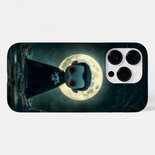 Tiny Dracula Halloween iPhone Case (Achterkant (horizontaal))