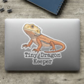 Tiny Dragon Keeper Bearded Dragon Sticker