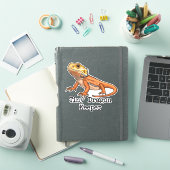 Tiny Dragon Keeper Bearded Dragon Sticker (iPad Cover)