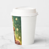 Tiny Dragon Keeper met Vlinders Papieren Bekers (Links)