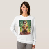 Tiny Dragon Keeper met Vlinders T-shirt (Voorkant volledig)