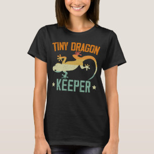 Tiny Dragon Keeper Reptiel Luipaard Gecko Lizard T-shirt