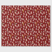 Tiny Dreams Day deep red Cadeaupapier (Vlak)