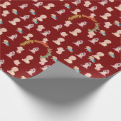 Tiny Dreams Day deep red Cadeaupapier (Hoek)