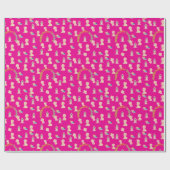 Tiny Dreams Day hete roze Cadeaupapier (Vlak)