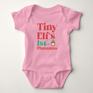 Tiny Elf's eerste kerstdag Romper