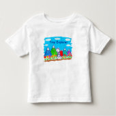 Tiny Explorer Stick Figure Hiking Illustration Kinder Shirts (Voorkant)