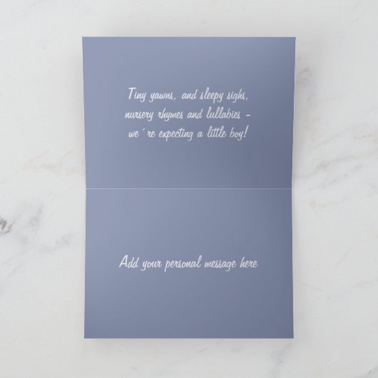 Tiny Feet Blue Aankondiging (Binnen)