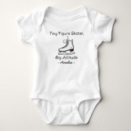 Tiny Figure Skater Big Attitude - Figure Skating Romper