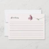  tiny Floral Bloom Wedding Recipe Kaart Notitiekaartje (Achterkant)