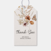  Tiny Floral Blooms Weddenschap Cadeaulabel (Voorkant)