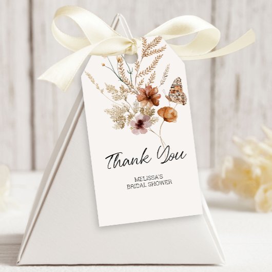  Tiny Floral Blooms Weddenschap Cadeaulabel