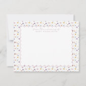 Tiny Floral Scalloped Nursery Note Card Kaart (Voorkant)