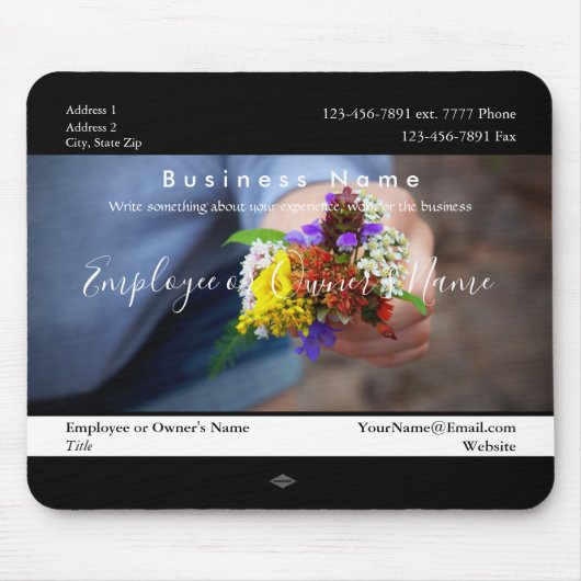 Tiny Flower Bouquet Gift Promo Mousepad Muismat (Voorkant)