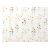Tiny Flower Branch Pattern Notitieblok (Voorkant)