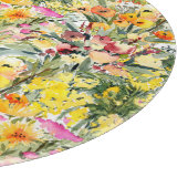 Tiny Flowers Field: heldere Waterverf. Snijplank (Hoek)