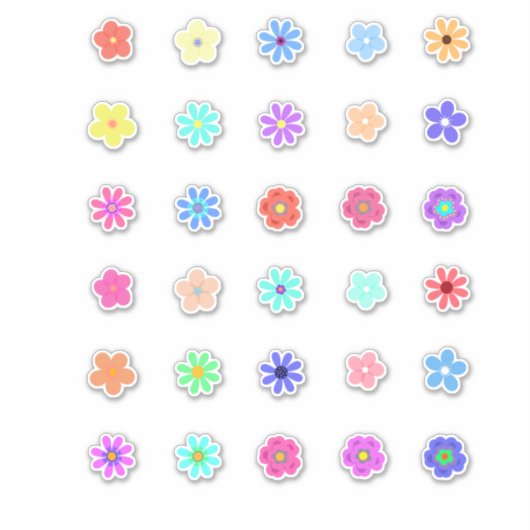 Tiny Flowers Stickers Kit by Cherie (Voorkant)