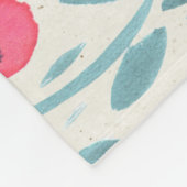 Tiny Flowers: Waterverf naadloos Fleece Deken (Hoek)