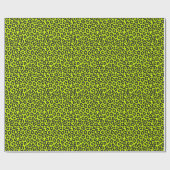Tiny Fluorescent Lime Green Leopard Print Cadeaupapier (Vlak)