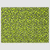 Tiny Fluorescent Lime Green Leopard Print Tissuepapier (Voorkant)