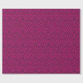 Tiny Fluorescent Pink Leopard Print Cadeaupapier (Vlak)