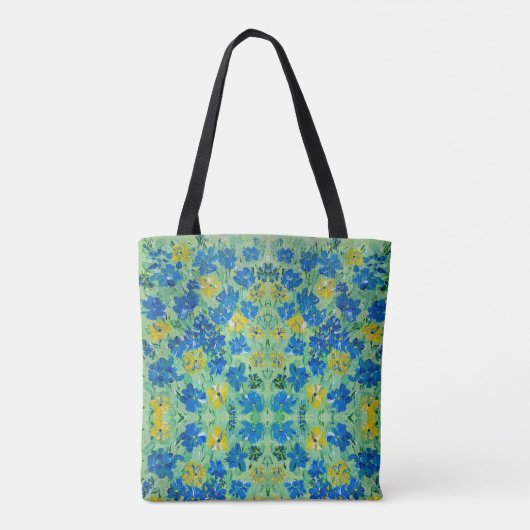 Tiny Forget-Me-Not Floral Canvas tas (Achterkant)