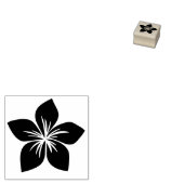 Tiny Frangipani of Plumeria Blossom Hawaii Flower Rubberstempel (Gestempeld)