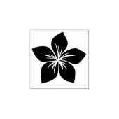 Tiny Frangipani of Plumeria Blossom Hawaii Flower Rubberstempel (Afrduk)