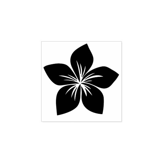 Tiny Frangipani of Plumeria Blossom Hawaii Flower Rubberstempel (Afrduk)